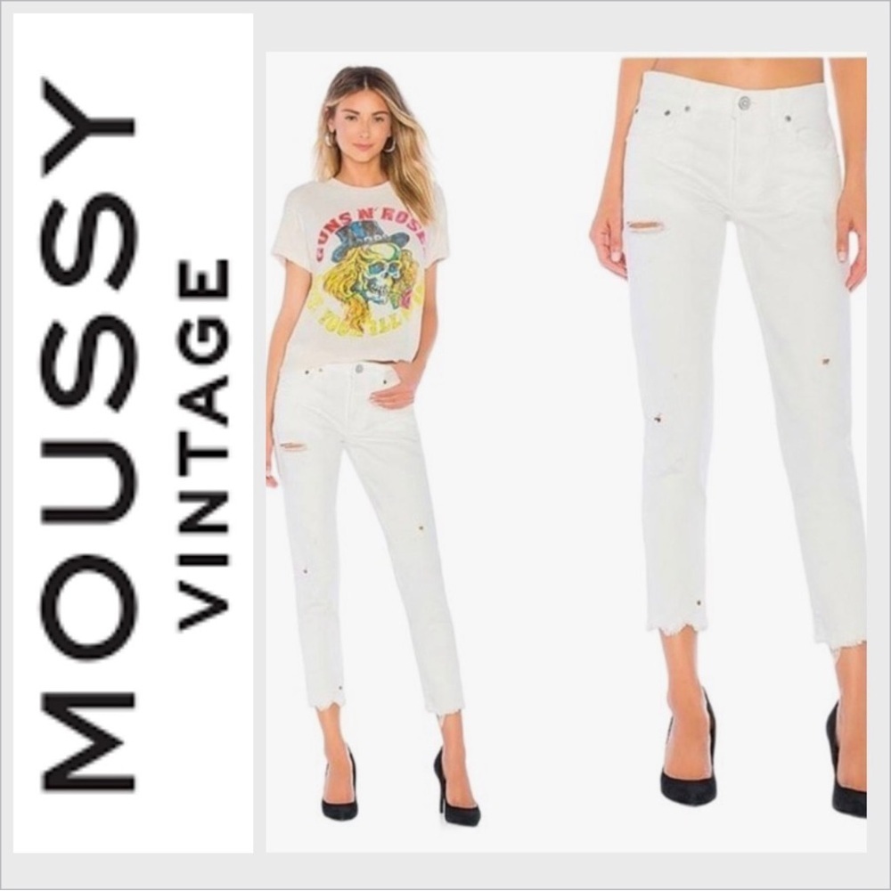 Moussy Vintage Kelly Distressed Skinny Jeans 25